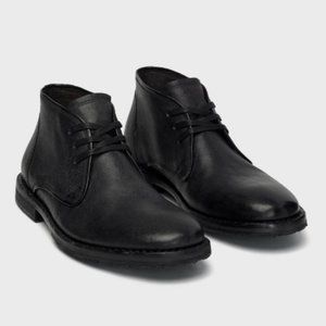 John Varvatos Men's Black Portland Chukka, Size 9.5 USA/43.5 EU New in Box NIB